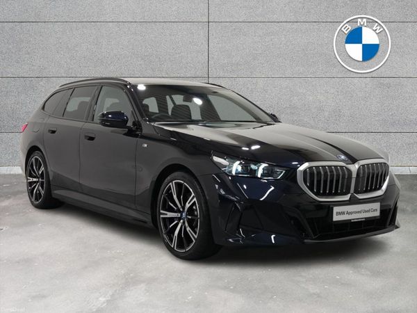 BMW 5-Series Estate, Petrol Plug-in Hybrid, 2025, Black
