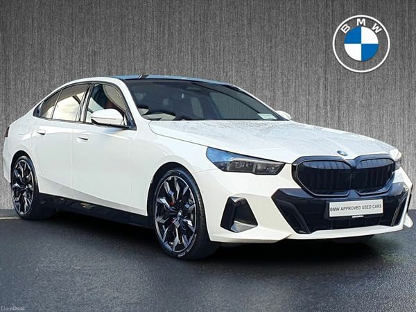 BMW 5-Series Saloon, Petrol Hybrid, 2026, White