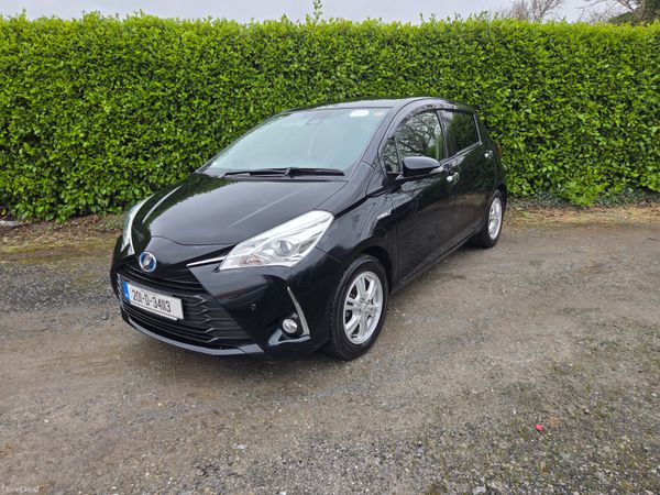 Toyota Vitz Hatchback, Petrol Hybrid, 2020, Black