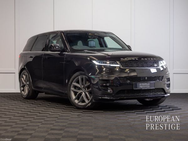 Land Rover Range Rover Sport SUV, Petrol Plug-in Hybrid, 2024, Black