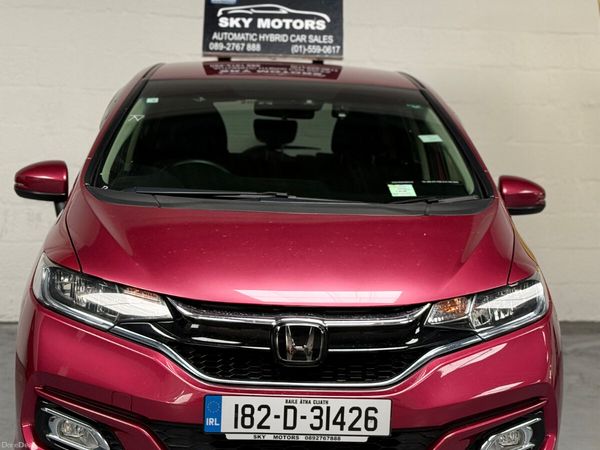 Honda Jazz Hatchback, Petrol Hybrid, 2018, Red