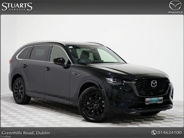 Mazda CX-80 SUV, Petrol Plug-in Hybrid, 2025, Black
