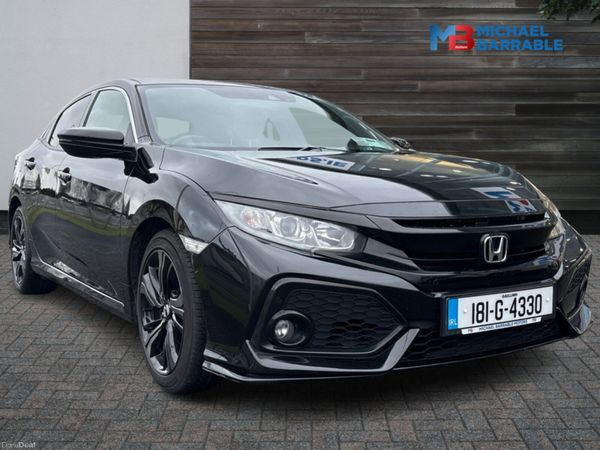 Honda Civic Hatchback, Petrol, 2018, Black