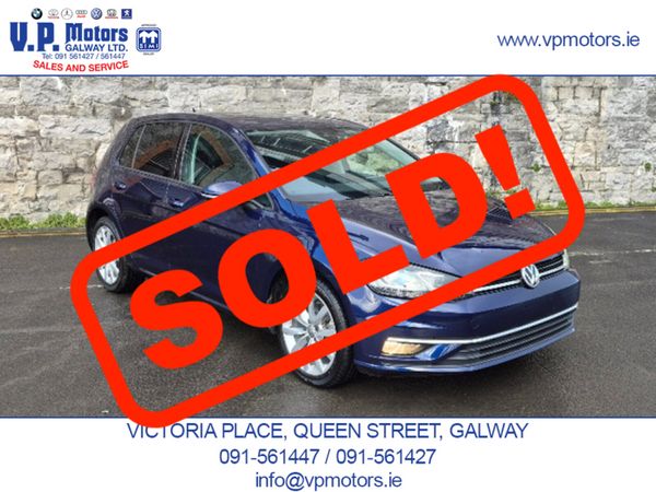 Volkswagen Golf Hatchback, Petrol, 2018, Blue