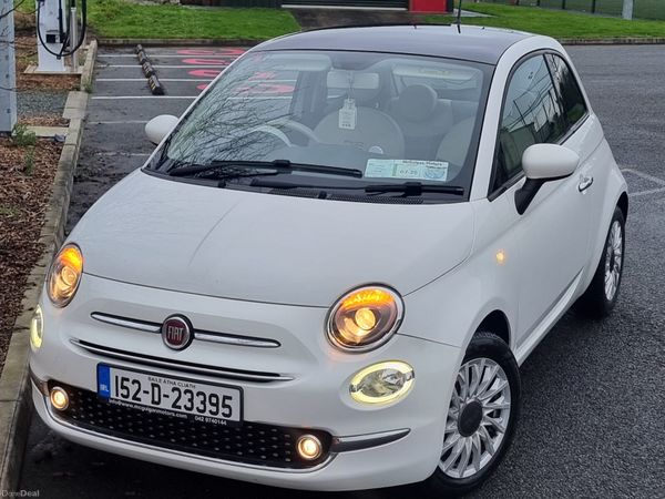 Fiat 500 Hatchback, Petrol, 2015, White