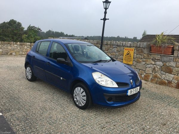 Renault Clio Hatchback, Ethanol Petrol, 2008, Blue