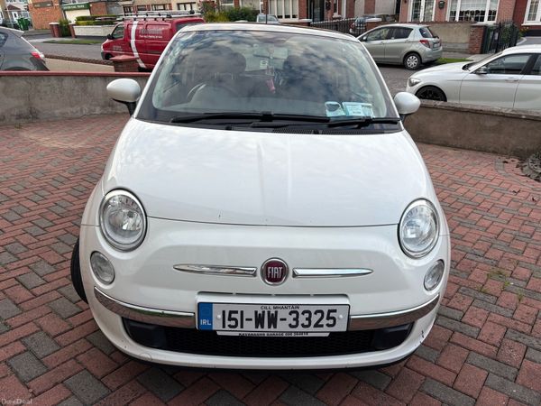 Fiat 500 Hatchback, Petrol, 2015, White