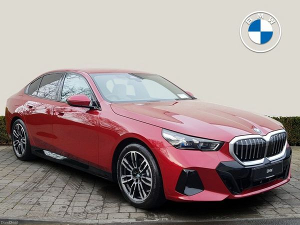 BMW 5-Series Saloon, Petrol Plug-in Hybrid, 2026, Red
