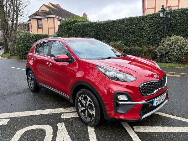 Kia Sportage SUV, Diesel Hybrid, 2021, Red