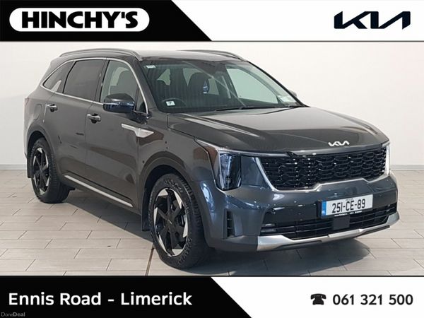 Kia Sorento SUV, Petrol Plug-in Hybrid, 2025, Grey