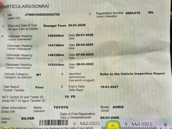 Toyota Auris Hatchback, Diesel, 2008, Silver