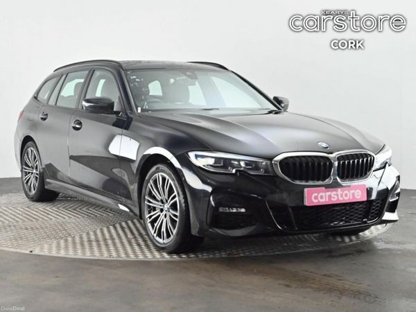 BMW 3-Series Estate, Diesel Plug-in Hybrid, 2021, Black