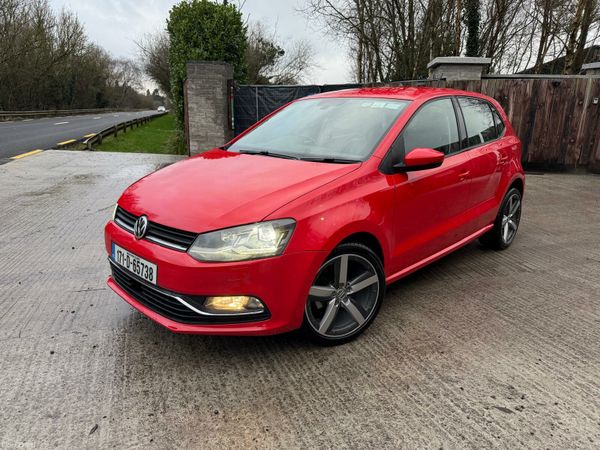 Volkswagen Polo Hatchback, Petrol, 2017, Red