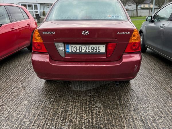 Suzuki Liana Saloon, Petrol, 2003, Red