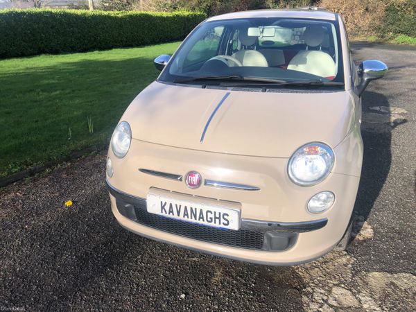 Fiat 500 Hatchback, Petrol, 2014, Beige