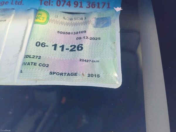 Kia Sportage SUV, Diesel, 2015, Black