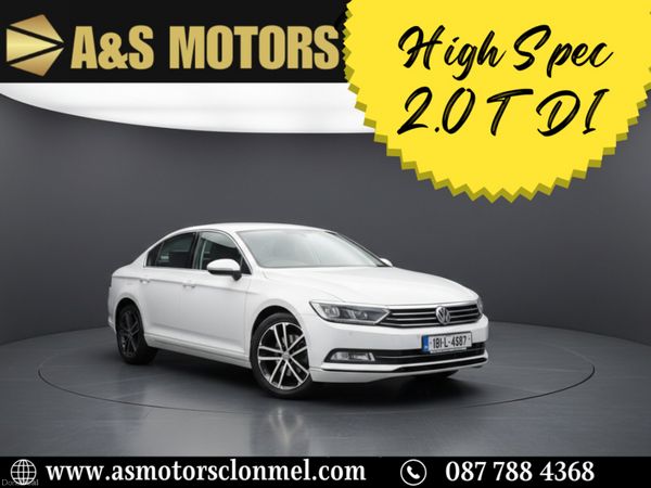 Volkswagen Passat Saloon, Diesel, 2018, White