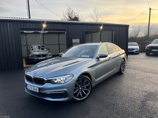 BMW 5-Series Saloon, Petrol Plug-in Hybrid, 2017, Blue