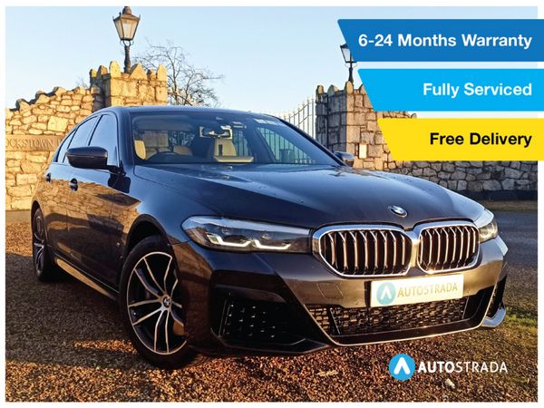 BMW 5-Series Saloon, Petrol Plug-in Hybrid, 2021, Grey