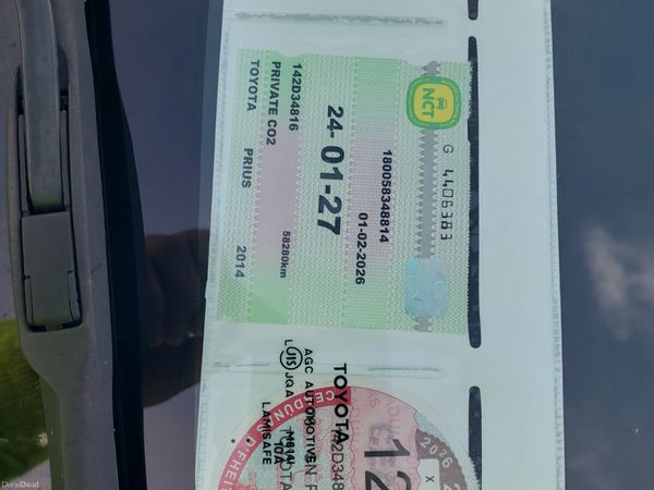 Toyota Prius Hatchback, Petrol Hybrid, 2014, White