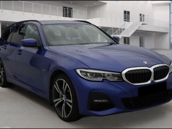 BMW 3-Series Estate, Petrol Hybrid, 2021, Blue