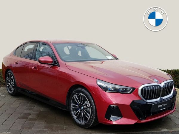 BMW 5-Series Saloon, Petrol Plug-in Hybrid, 2026, Red