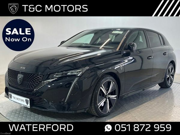 Peugeot 308 Hatchback, Petrol Plug-in Hybrid, 2023, Black