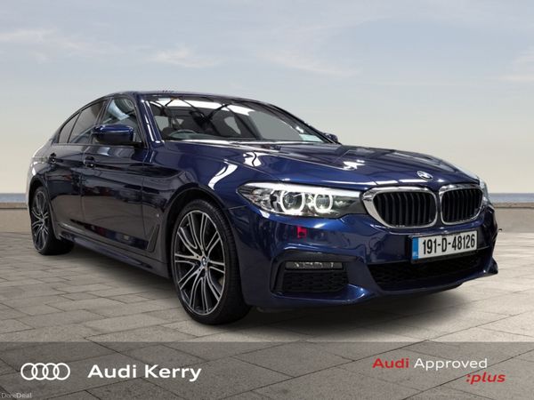 BMW 5-Series Saloon, Petrol Plug-in Hybrid, 2019, Blue