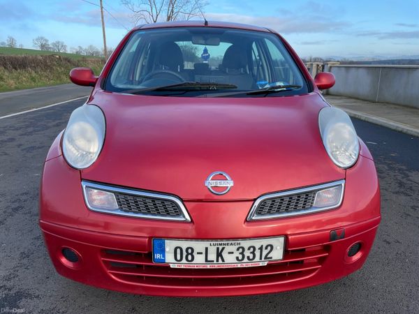 Nissan Micra Hatchback, Petrol, 2008, Red