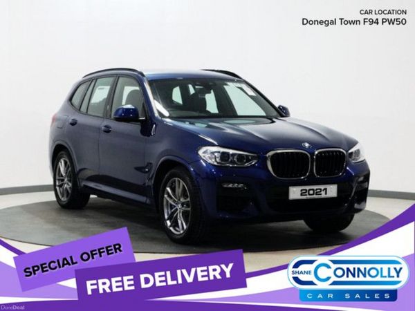 BMW X3 SUV, Petrol Hybrid, 2021, Blue