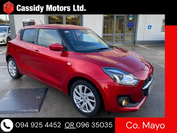 Suzuki Swift Hatchback, Petrol Hybrid, 2023, Red