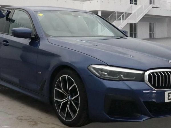BMW 5-Series Saloon, Diesel Hybrid, 2022, Blue