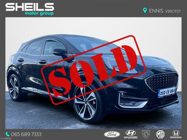 Ford Puma SUV, Petrol, 2023, Black