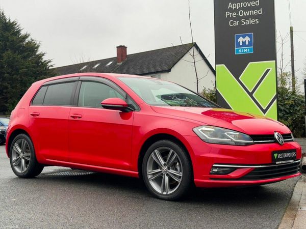 Volkswagen Golf Hatchback, Petrol, 2019, Red