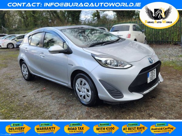 Toyota Aqua Hatchback, Petrol Hybrid, 2020, Silver