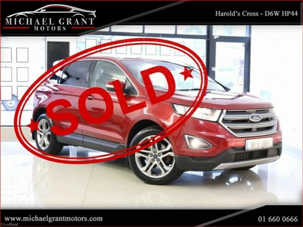 Ford Edge SUV, Diesel, 2018, Red