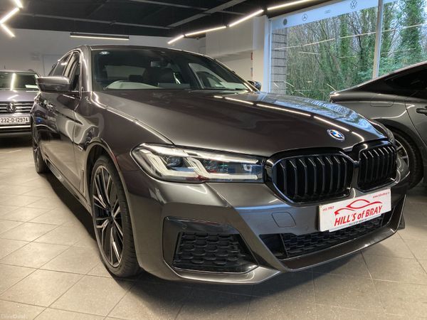 BMW 5-Series Saloon, Petrol Hybrid, 2021, Grey