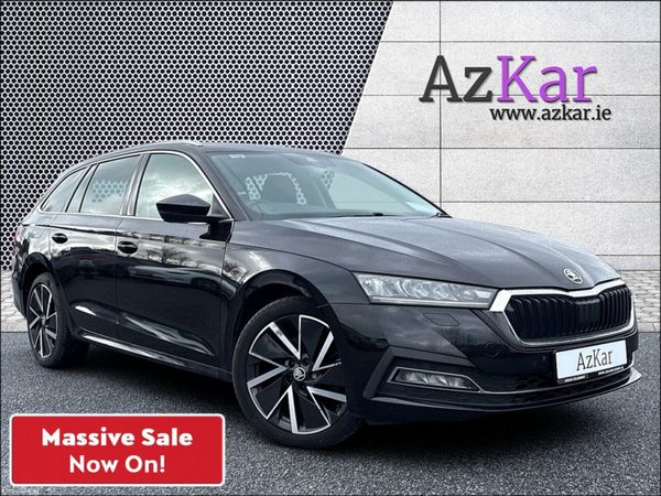 Skoda Octavia Estate, Petrol Plug-in Hybrid, 2021, Black