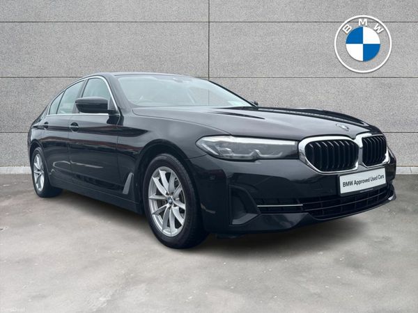 BMW 5-Series Saloon, Diesel Hybrid, 2021, Black