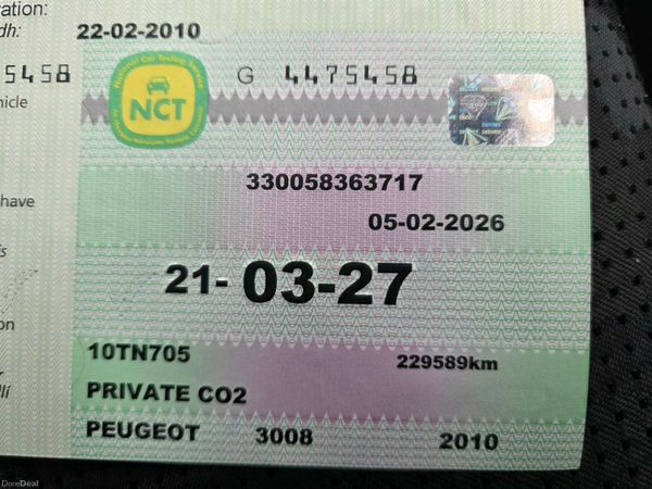 Peugeot 3008 MPV, Diesel, 2010, Black