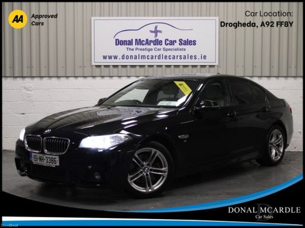 BMW 5-Series Saloon, Diesel, 2015, Black