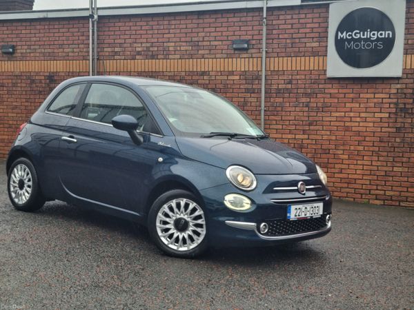 Fiat 500 Hatchback, Petrol, 2022, Blue