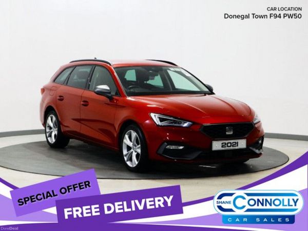 SEAT Leon Estate, Petrol Hybrid, 2021, Red
