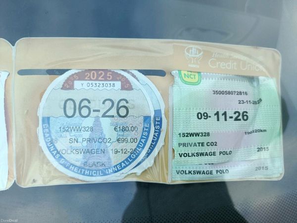 Volkswagen Polo Hatchback, Diesel, 2015, Black