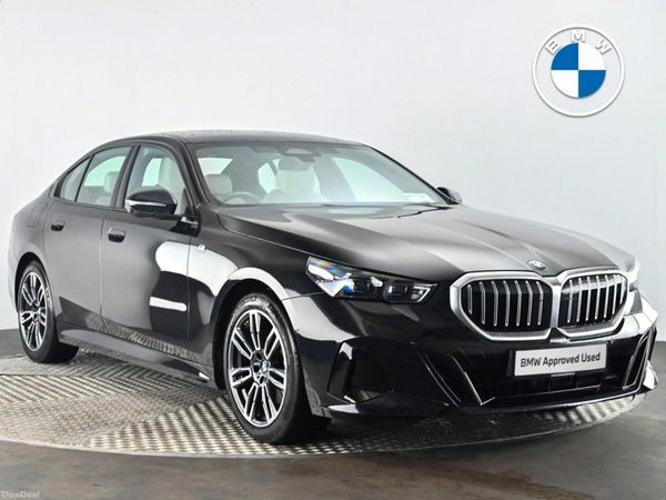 BMW 5-Series Saloon, Petrol Hybrid, 2024, Black