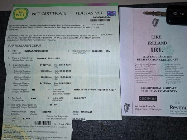 Nissan Qashqai Hatchback, Petrol, 2008, Black