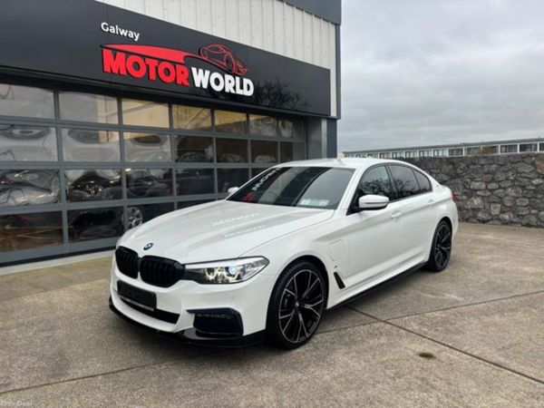 BMW 5-Series Saloon, Petrol Plug-in Hybrid, 2019, White