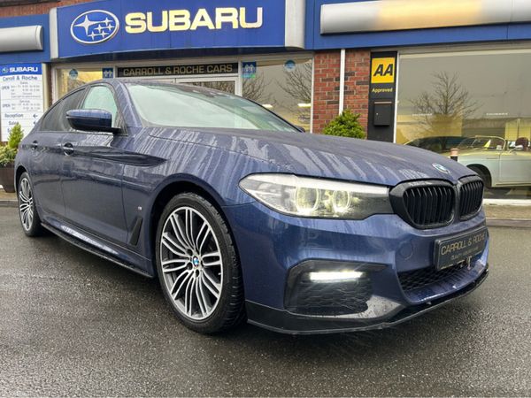 BMW 5-Series Saloon, Petrol Plug-in Hybrid, 2019, Blue