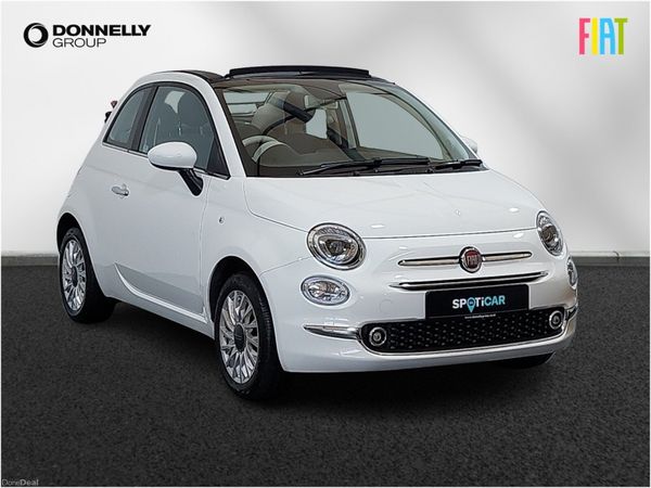 Fiat 500 Convertible, Petrol, 2023, White