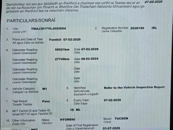 Hyundai Tucson SUV, Diesel, 2020, Red